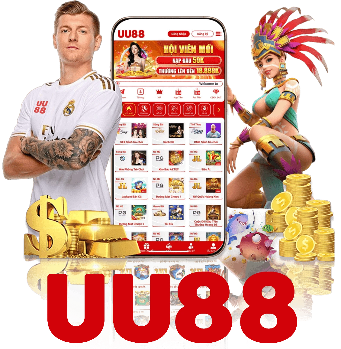 Dịch vụ ứng dụng UU88 trên di động